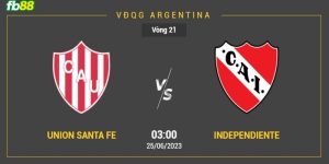 Thông tin chung về 2 đội Union de Santa Fe và Independiente